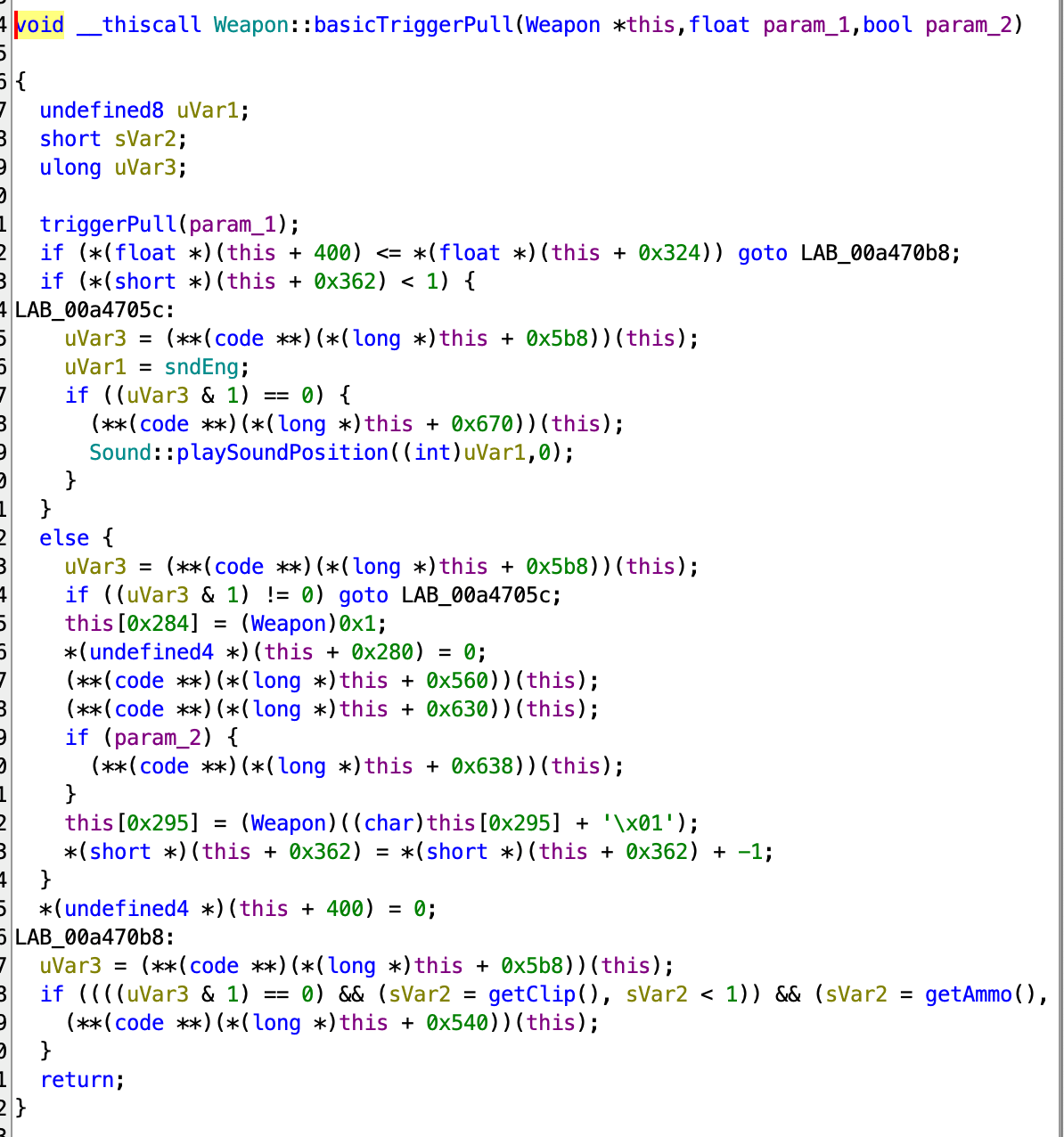 Basic TriggerPull Function